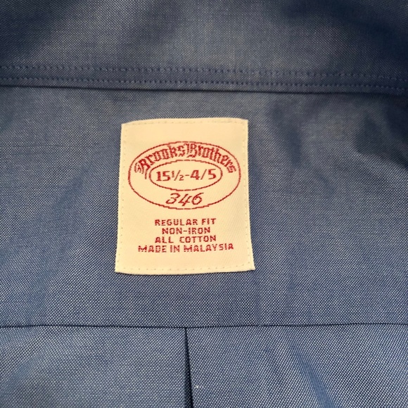 Brooks Brothers French Blue Men’s Dress Shirt - Picture 2 of 5